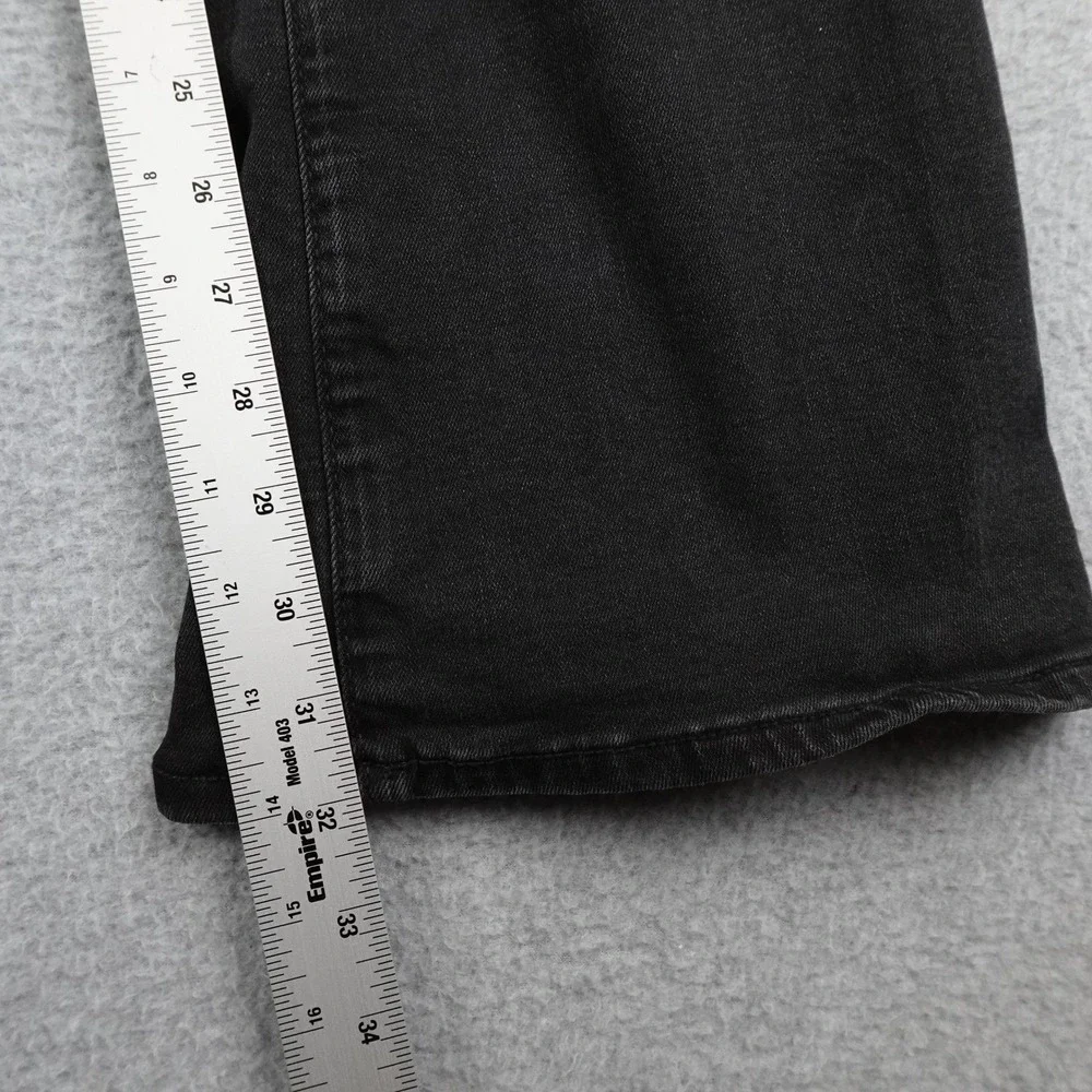 American Eagle Outfitters Womens Jeans Black Flare Bootcut Size 18 Long Distress